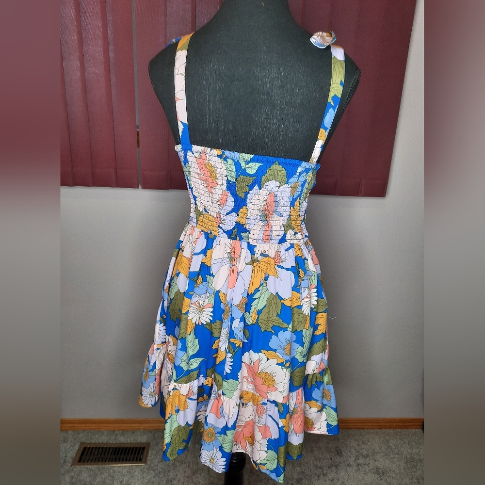 Floral Blue Sundress By Band Of The Free Size Small - Picture 5 of 7